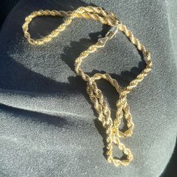 Gold Rope Chain 14k