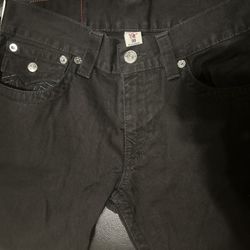 Men’s True Religion Black Straight Leg Jeans
