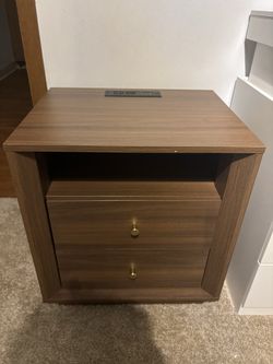 Nightstand with charging station