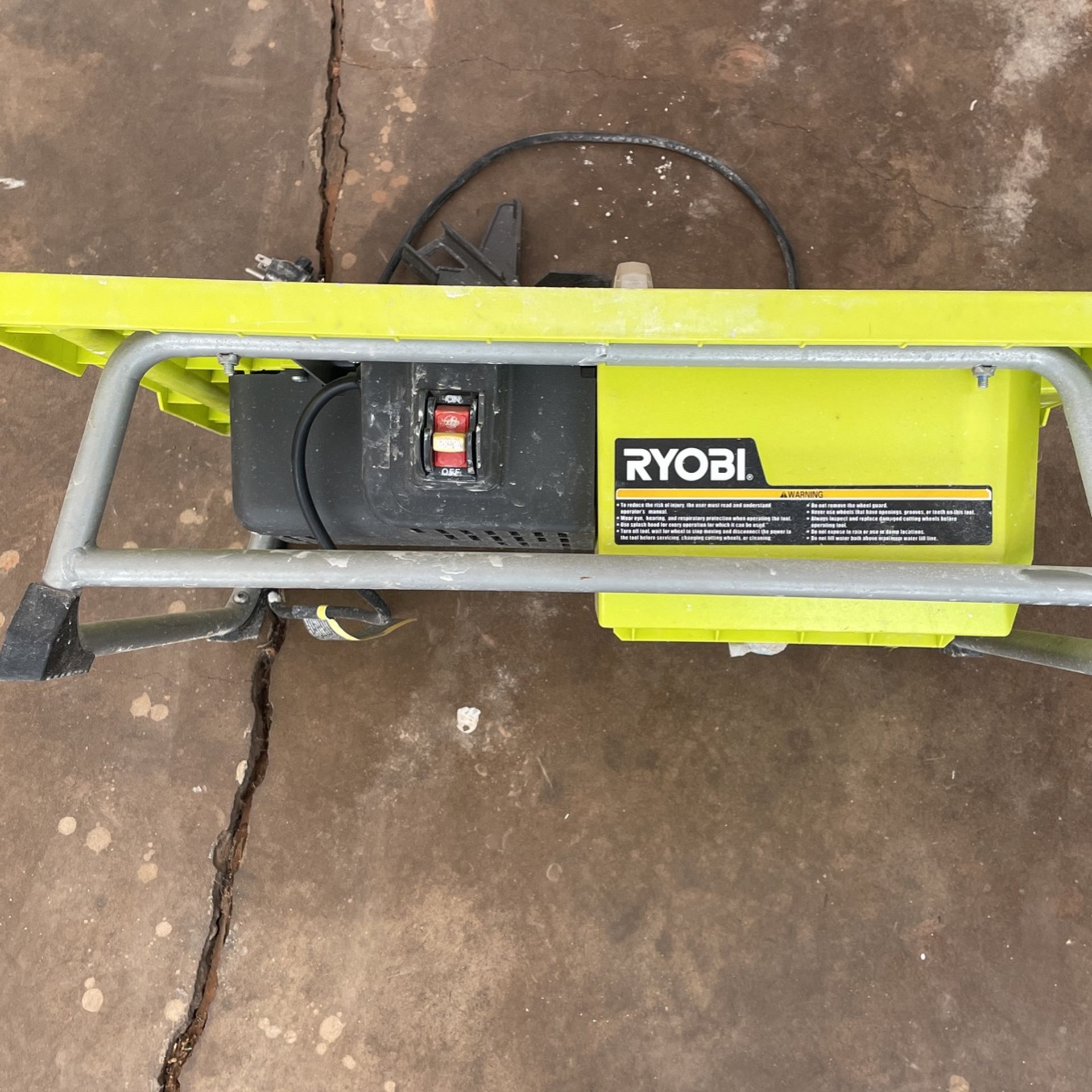7 Inch Ryobi Wet Tile Saw