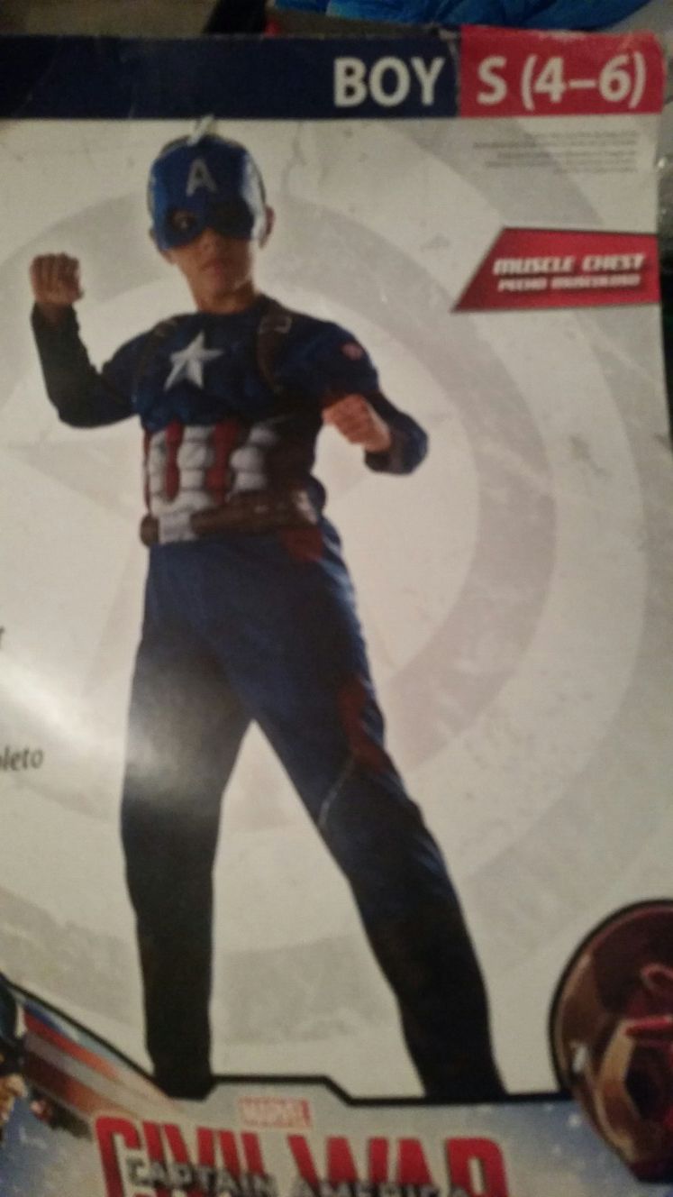 Toddler Captain America costume Sz 4-6