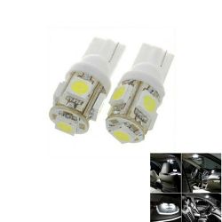 2x For MERCEDES-BENZ High Power 5 SMD LED 168 194 2825 W5W Parking Light White