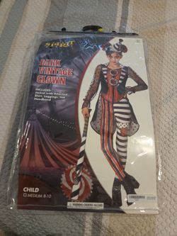 Dark vintage Clown kids costume