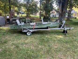 1982 Happy Traveler 12’8 Skiff Duck boat Gheenoe