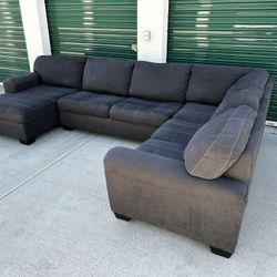 FREE DELIVERY | Grey 3 Piece U Sectional Sofa