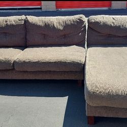 Sectional couch.