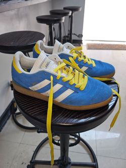 Adidas Busenitz Blue Suede Shoes