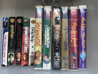 VHS Tape Lot of 10 Movies
