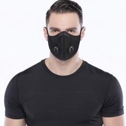 Fashion Face Mask With Filter & 2 Valves, Reusable & Washable/ Fashion Mascarillas Con Filtro Y Valvulas Recusables Y Lavable