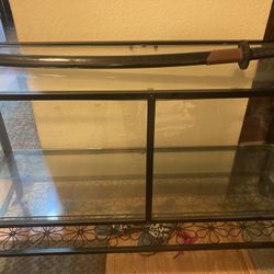 Display Case Or Tv stand Glass (pictured From The Back 