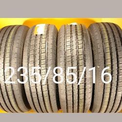 4 New Tires For Sale 235/85/16 LT 10ply We Repair Paint Weld Wheels Rims