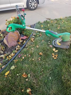 Plug-in electric lawn trimmer