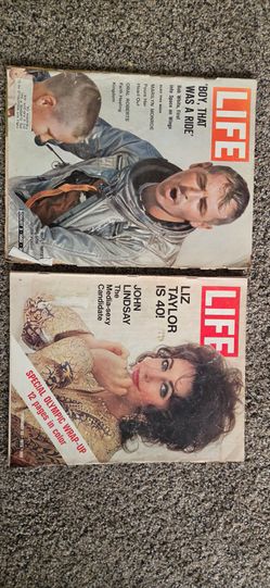 1960s Life Magazine, Liz Taylor, Marilyn Monroe