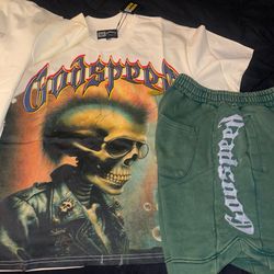 Godspeed Shirt & Shorts sz L new w tags