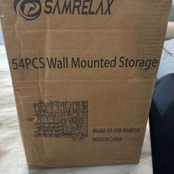 Samrelax 54pcs Wall Mounted Storage