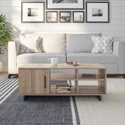 Ameriwood Home Southlander Golden Oak Modern Coffee Table