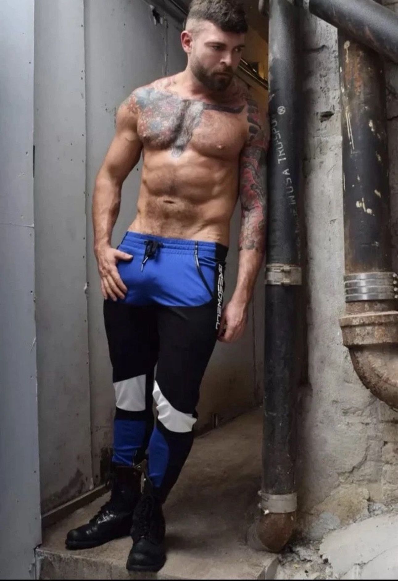 Men's Breedwell Jogger Blue Black Chaps style NWT!!!