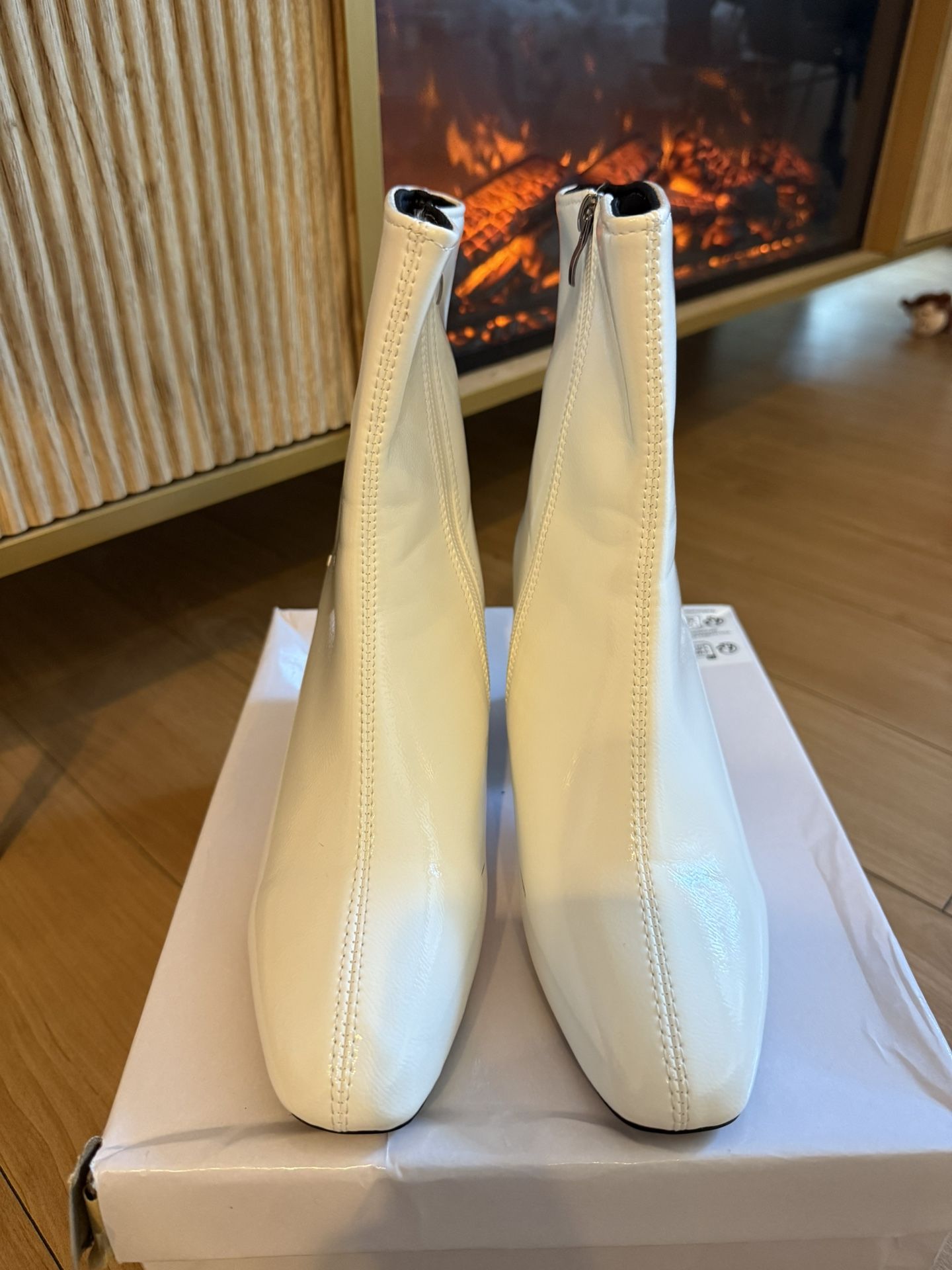 Women’s White Boots with Heels