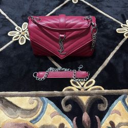 Burgundy Quilted Chain Bag – Bold Fashion Statement