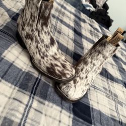 cowhide boots