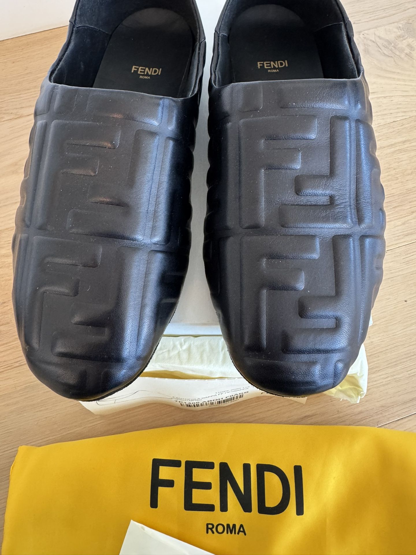 Brand New Fendi Leather Dress Shoes (slip on)