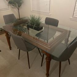 Dining Room Table - Glass Top