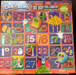 Cra-Z-Slimy 30 Day Halloween Countdown Calendar