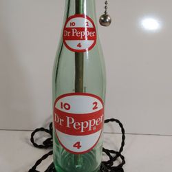 Vintage Dr Pepper Bottle Lamp