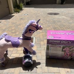 Power Pony Princess Zume V2 Electric Ride-On Unicorn Toy