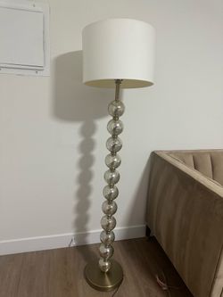 Threshold Mercury Stacked Ball Brass Floor Lamp