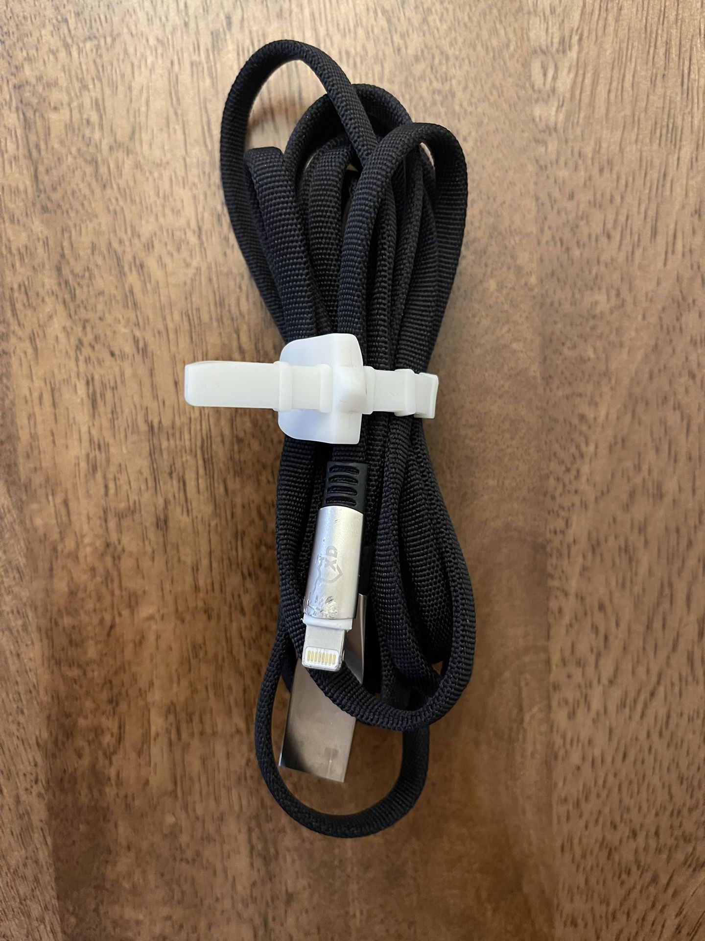 XD Lightning to USB Charging Cable - Black - for iPhone 6 to 14 Models