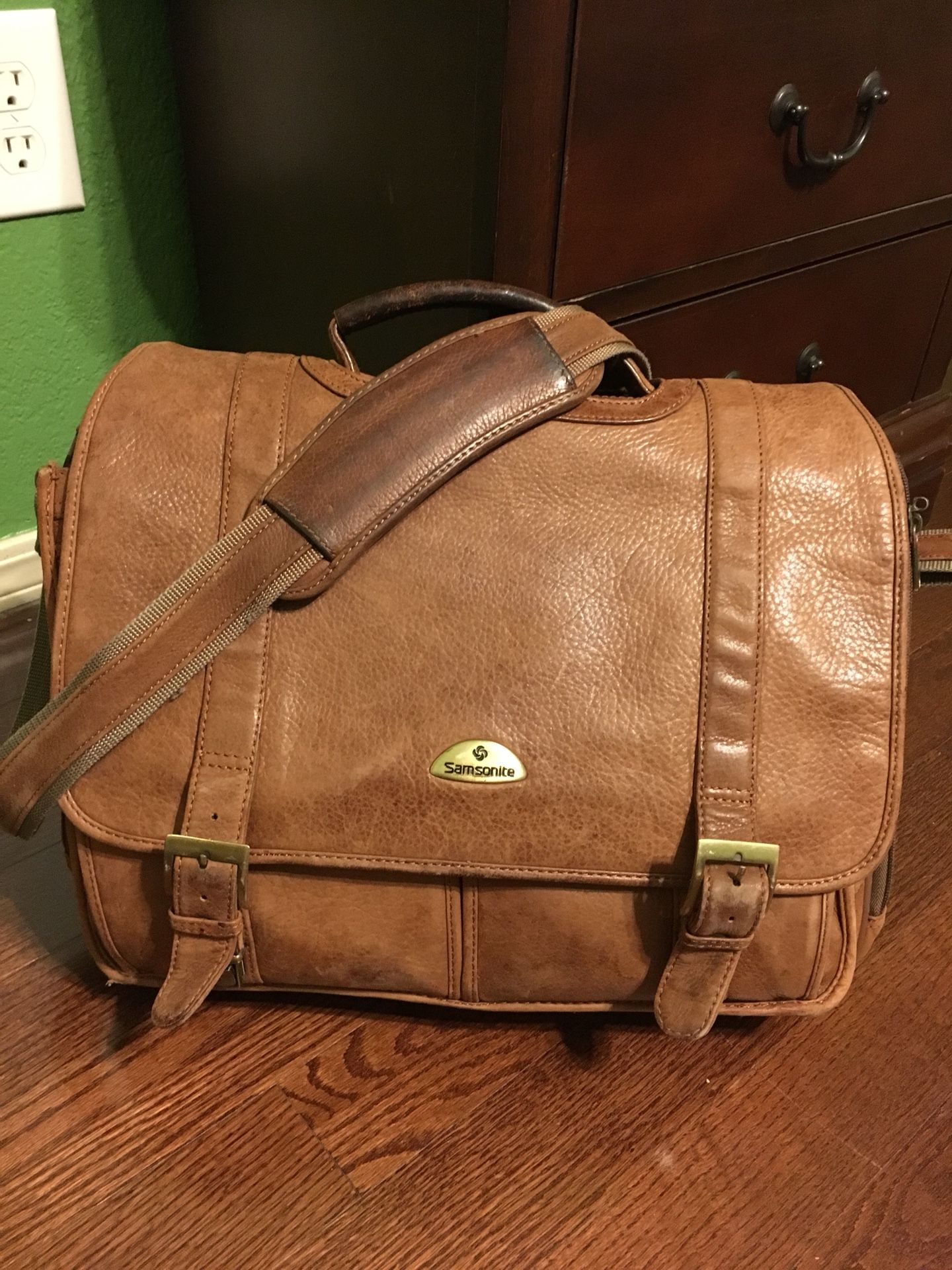 Samsonite Genuine Leather business bag laptop bag