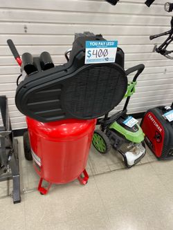 Vertical Air Compressor Red Tank