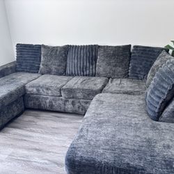 Grey Couch Sectional 