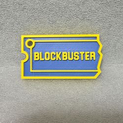 Blockbuster 3D Printed Keychain