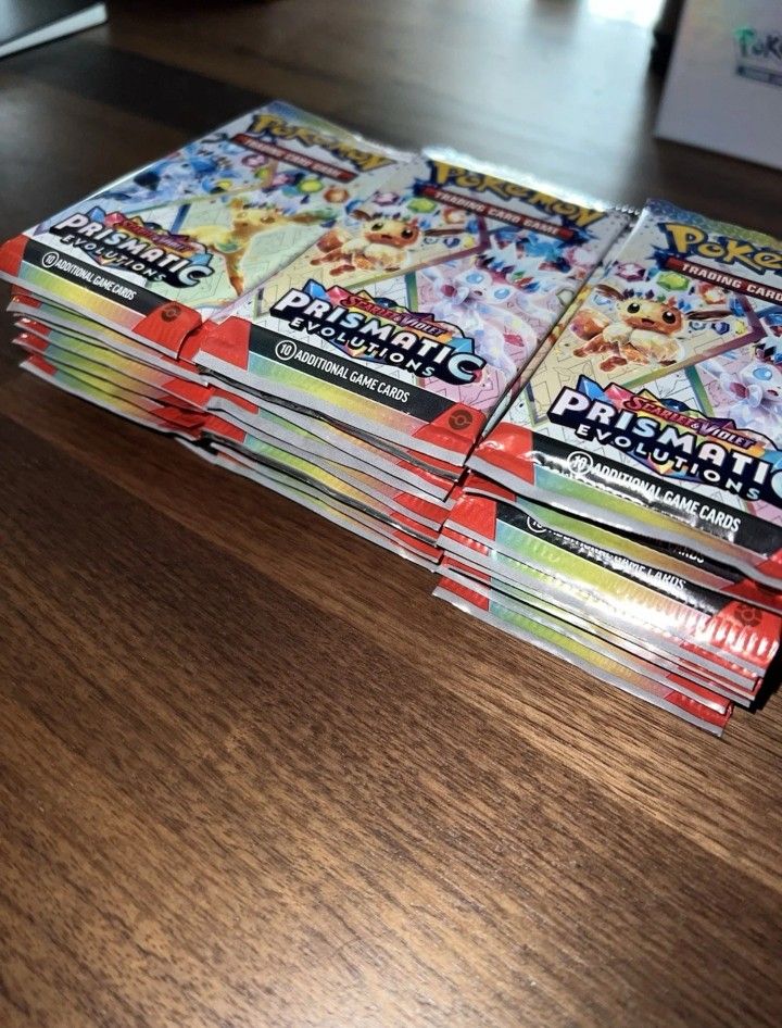 Prismatic Evolutions Booster Pack Lot Of 30