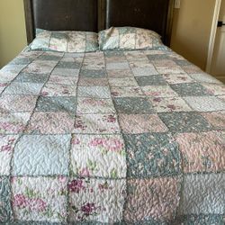 Queen Size Bed With Matteres And Spring Box