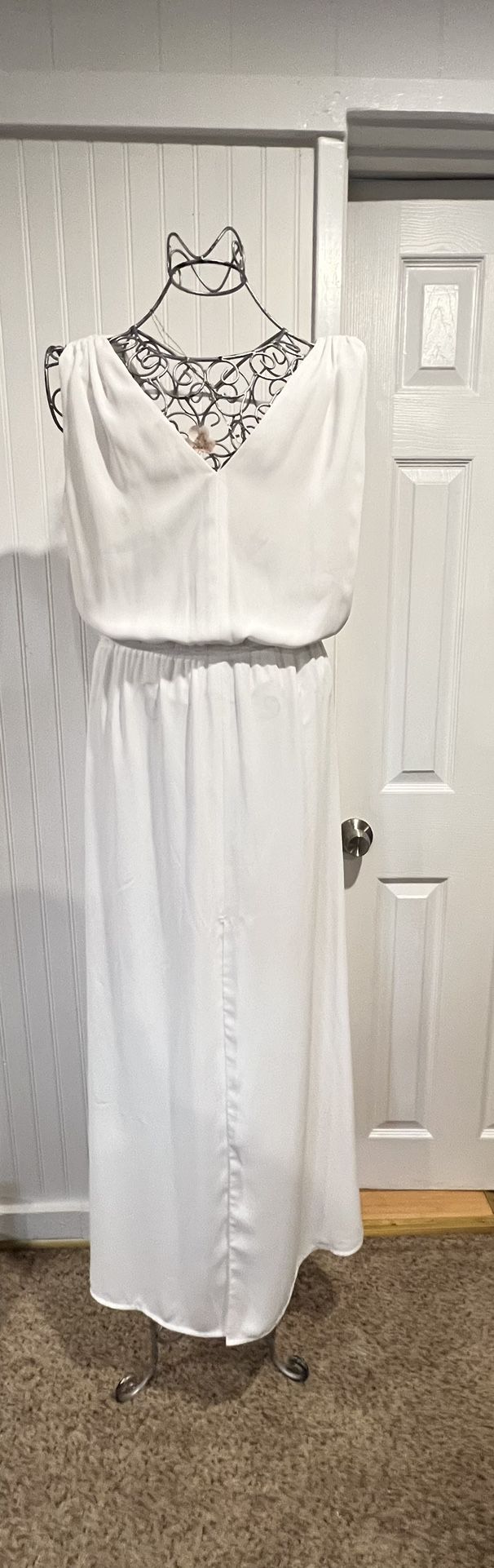 Dress long white dress Size M