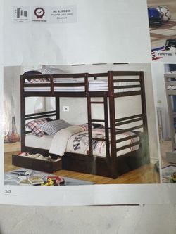 Furniture bunkbed, twin size over twin
