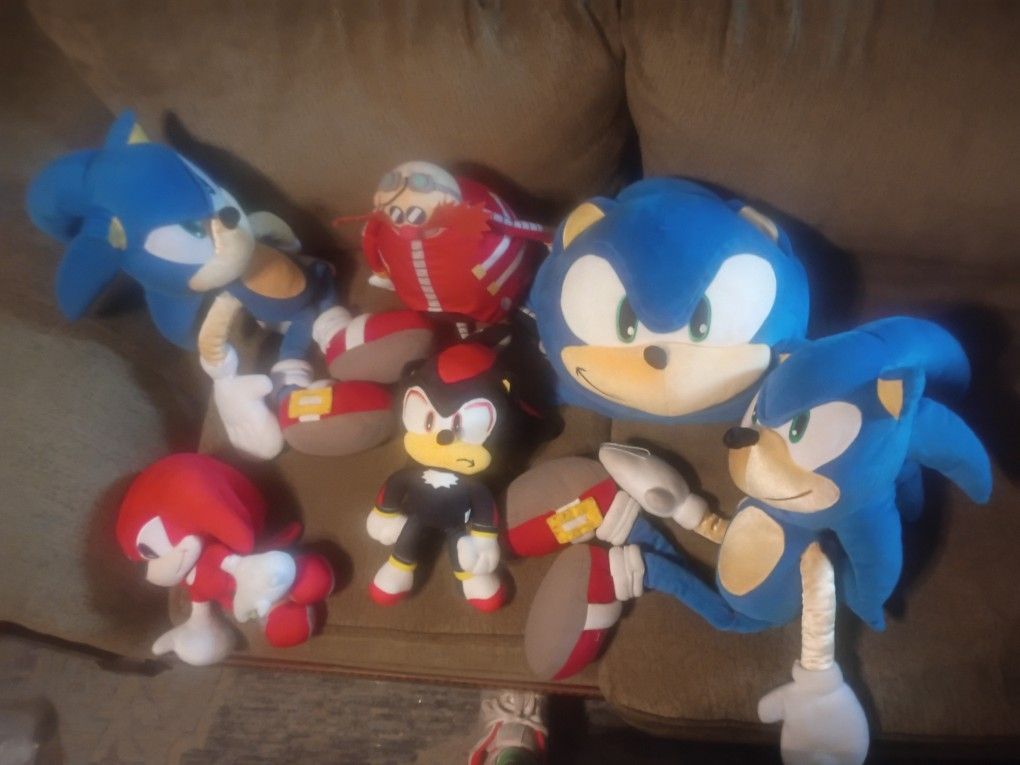 Sonic And Friends Plush Toy Dolls