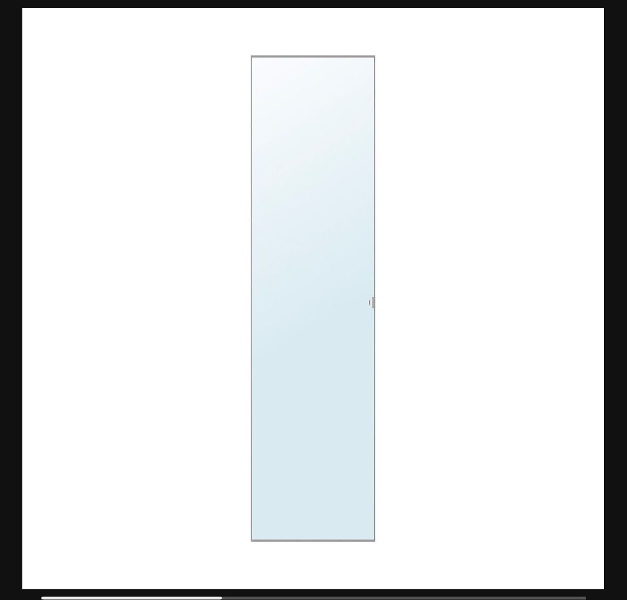 Ikea Vikedal Mirror Glass Door 19.5x76 5/6”