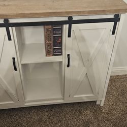 Farmhouse Style Shelving Cabinet