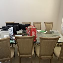 Dining Table And  10 Chair Set