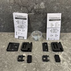 Babyproof Door Latch (The Door Guardian) Door Locks for In-Swing And Out-Swing Doors (Black, Set of 2)  Home Security Latch Device, Childproof Lock