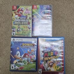 PS5 + Nintendo Wii U/ Switch Games