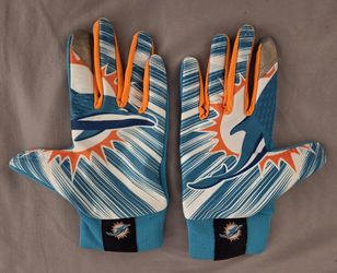 Miami Dolphins Medium Nike Gloves