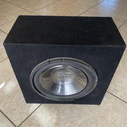 Infinity 12 inch subwoofer in box