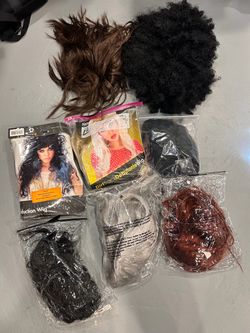 8 Halloween wigs costume dress up