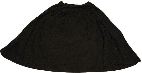 Adrienne Vittadaini Sport Women's Black Cotton Knee-Length Pencil Skirt - Size Large