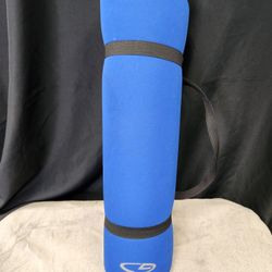 C9 Light Weight Blue Yoga Mat W/ Straps